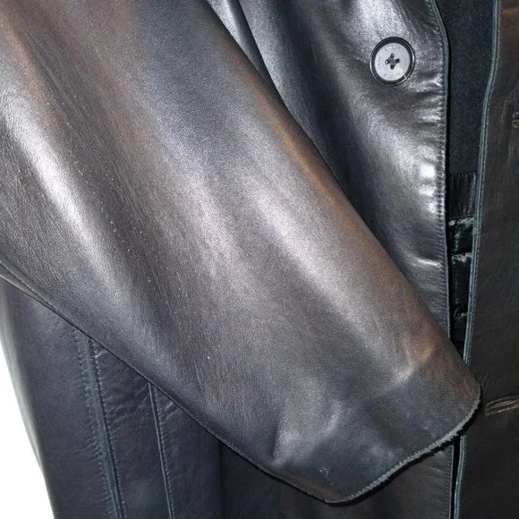 Andrew Marc - 3/4 length leather Jacket Size L - Picture 8 of 9